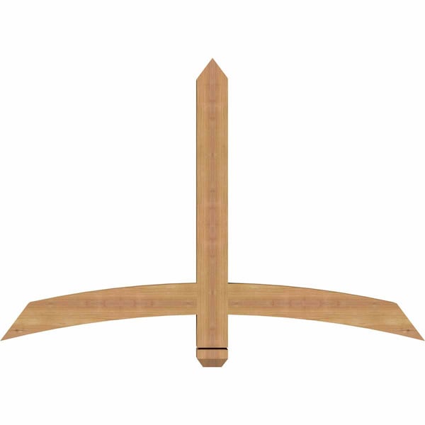 Ekena Millwork Bellingham Timber Gable Bracket, Western Red Cedar, 48"W x 32"H x 3 1/2"D x 3 1/2"F, 16/12 Pitch GBW048X32X0404BEL00SWR - main